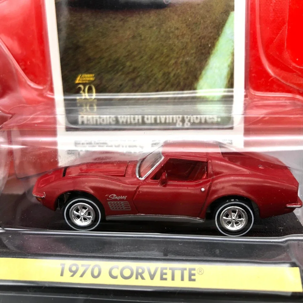 Johnny Lightning 30th Anniversary 1970 Corvette Stingray Diecast 1/64 Red Coin